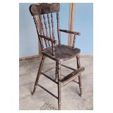 Press carved back youth chair