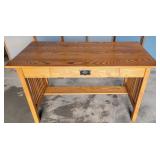 Oak computer desk
