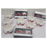 Christmas camping cups and salt and peppers