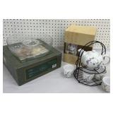 Pier one Tee-Set, Pfaltzgraff Chip and dip ball