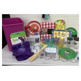 NEW - Waste basket full of miscellaneous items.