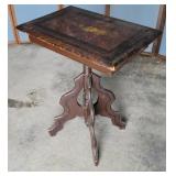 Early cottage grain painted stand 22x15x28