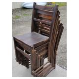 6 stacking chairs - need work