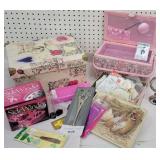 Sewing lot. Sewing box, storage box, sidewinder,