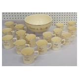 Homer Laughlin Tom & Jerry eggnog set, 18 cups