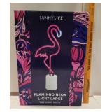 Neon flamingo light