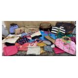 Box of purses, clutches & totes - new
