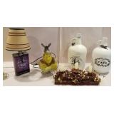 Three piece candle holder, Shrek light, Kendall