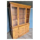 Secretary/China cabinet w/built in desk 51x16x71