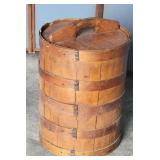 Wooden sewing barrel 16x22