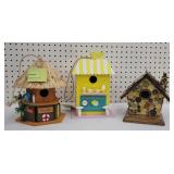 Bird houses, 3 brand new. Cute