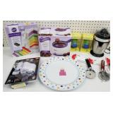 All new - candy melts pot, citrus juicer, pizza