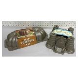Terrific Bundt pans. Pumpkin & Sandcastle