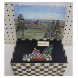 Mackenzie Childs Christmas truck ornament in box
