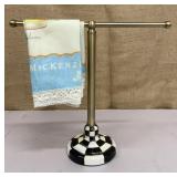 MacKenzie-Childs tea towel stand & tea towel