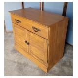 MCM "Ranch Oak" 1 drawer 2 door Cabinet