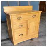 Antique oak Eastlake Washstand 31x16x28
