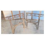 Pair of cast iron legs 29x32- Wheeler Wilson