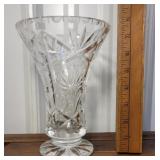Pretty cut glass vase
