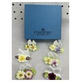 Cardholders Coalport fine bone china set a six