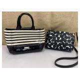 2 Kate Spade purses - black & white - new