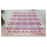 Early coverlet, Signed and dated 1847