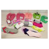 New socks, sandles, size med, etc