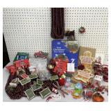New Christmas, 9 packets of garland, ornaments,