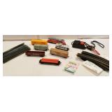 Burlington train and cars, tracks, etc