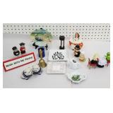 Box of misc , salt & peppers and interesting