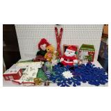 Christmas light with hand blown glass ornaments,