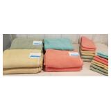 Clear top of new towels, hand towels, washcloths