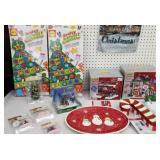 Christmas items, lemax ceramic villages, snowman