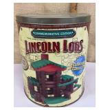 Lincoln Logs in commemorative tin