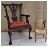 2 doll chairs