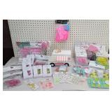 Party lot of stir sticks, string lights,