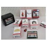 Boxed ornaments new in packages, hand blown