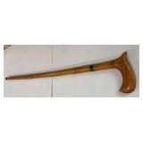 Carved walking stick