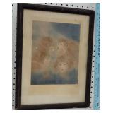 Pencil signed Reynolds print - Angels choir