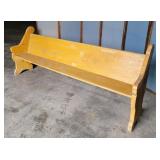 Mustard yellow bench 7 1/2