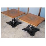 Pair of Hitchcock end tables 20x17