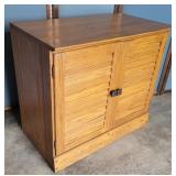 MCM "Ranch Oak" 2 door cabinet 32"18"29"
