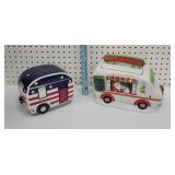Cookie jars, mistletoe Express & camper
