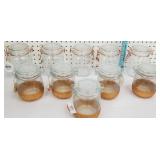 Copper leaf quart glass jars