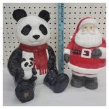 2 Christmas cookie jars