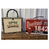 2 advertising boxes - cigars & pilsner