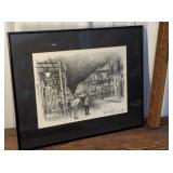 Bourbon Street New Orleans - signed and dated