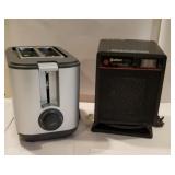 Tooster, small heater, with nite-light, works