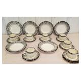 Cups and saucers, bowls, made in Italy