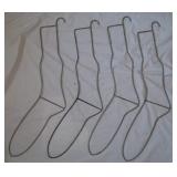4 Vintage Steel Wire 25" Long Sock Dryer Hanger